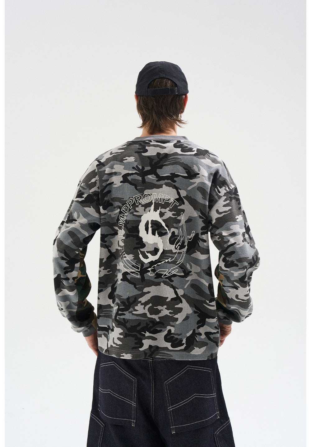 Camouflage print T-shirt