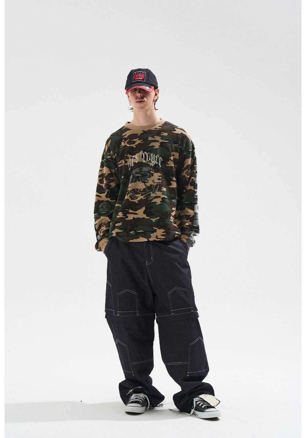 Camouflage print T-shirt