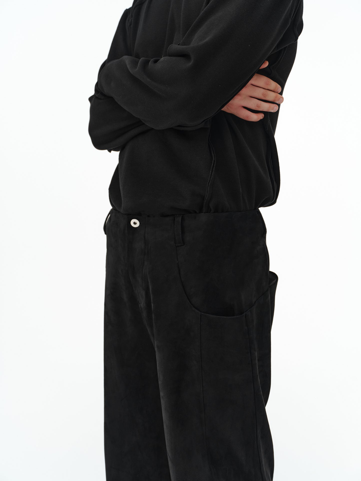 Faux Sheepskin Casual Pants