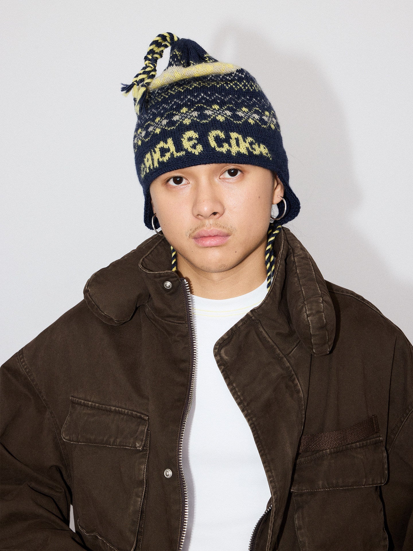 Jacquard Vintage Knit Cap