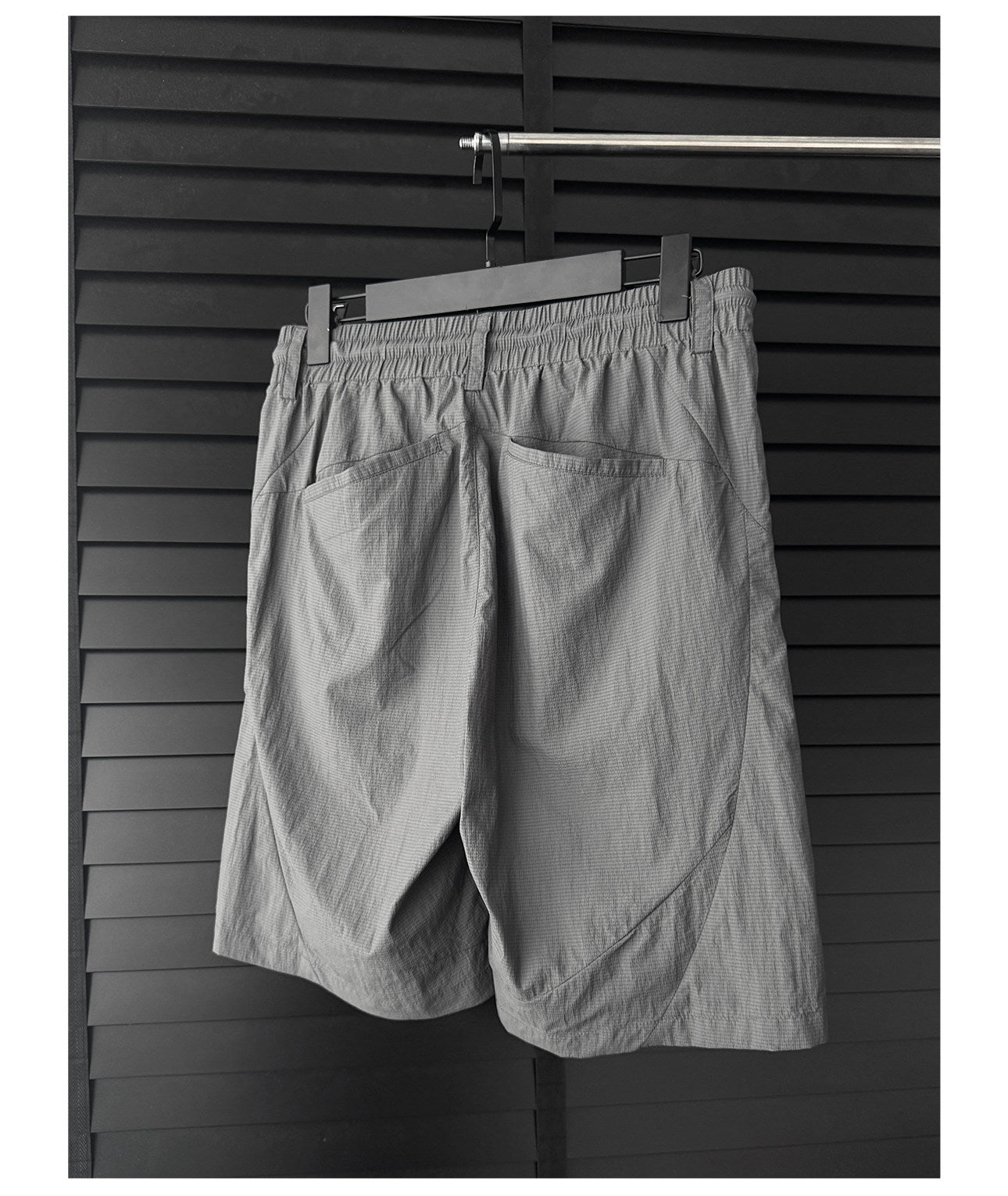 Silky-textured nylon shorts