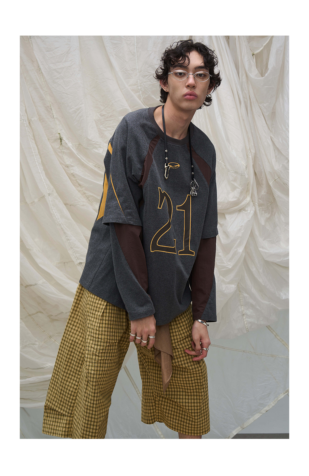 Faux two-piece T-shirt