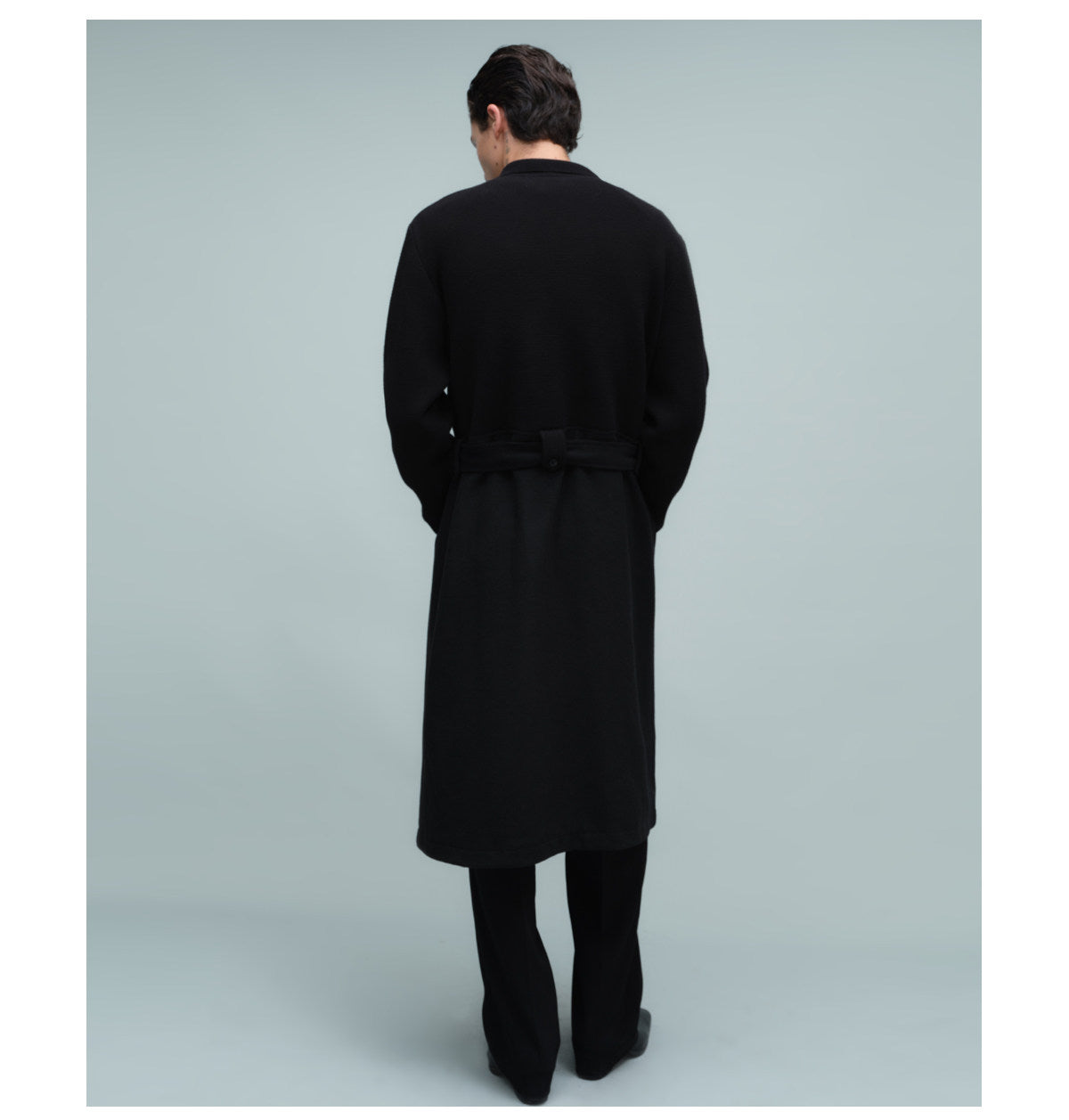 Segment Design Drop-Shoulder Coat