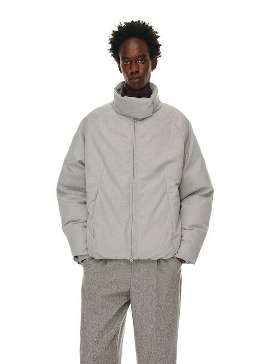 Woven Scarf Down Jacket