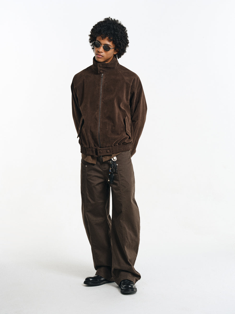 Suede Harrington Jacket