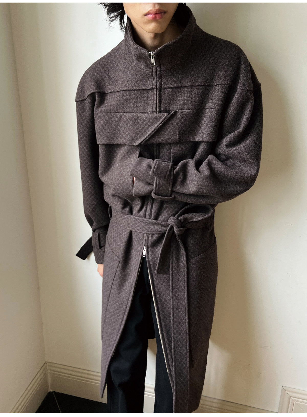Slightly Loose Fit Wool Coat
