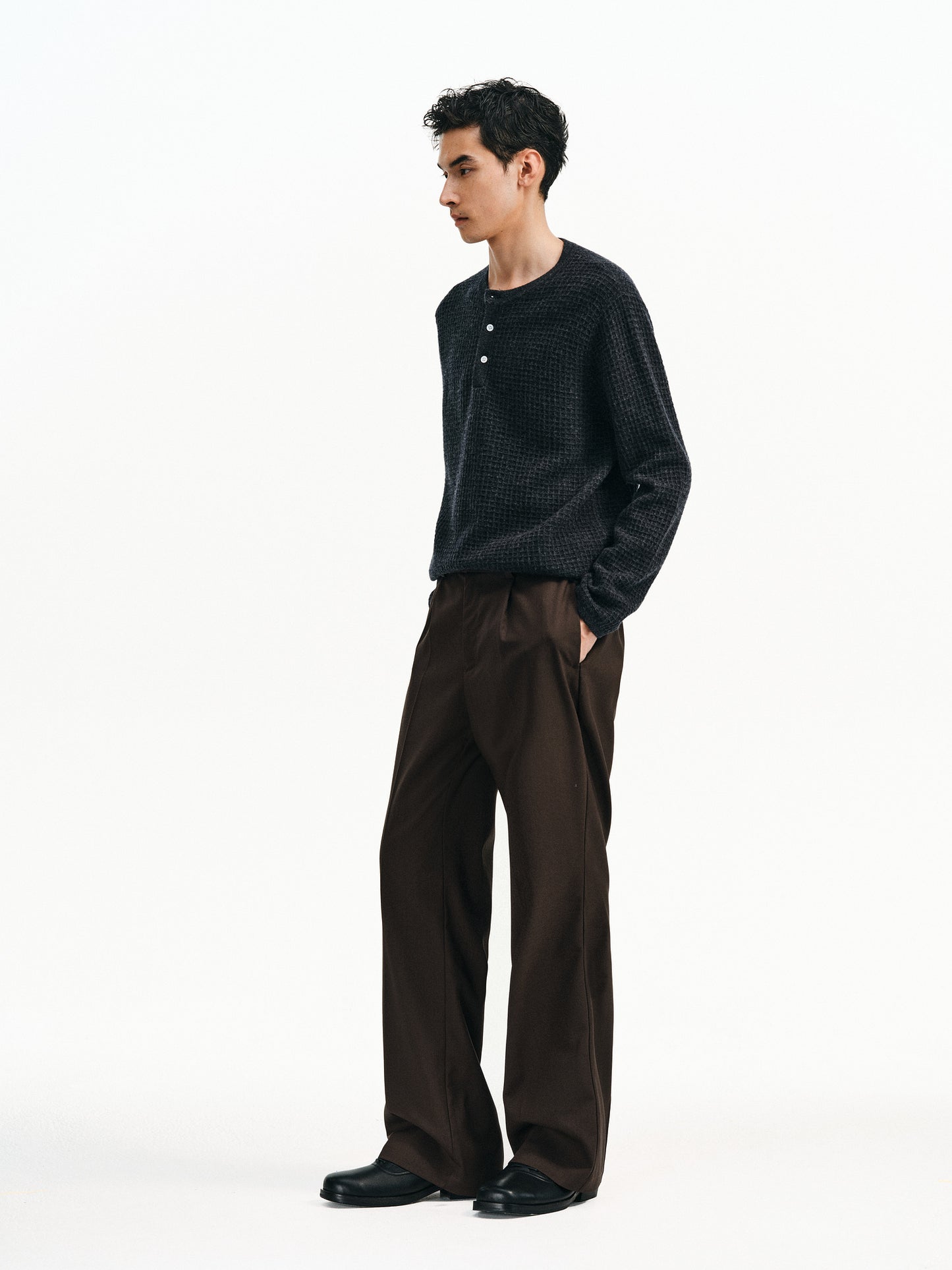 Merino Wool Straight Leg Pants