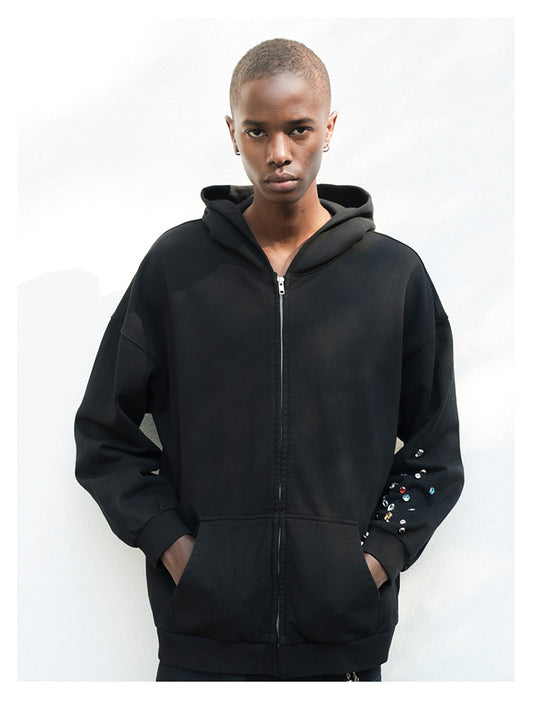 Unisex loose hooded sweatshirt