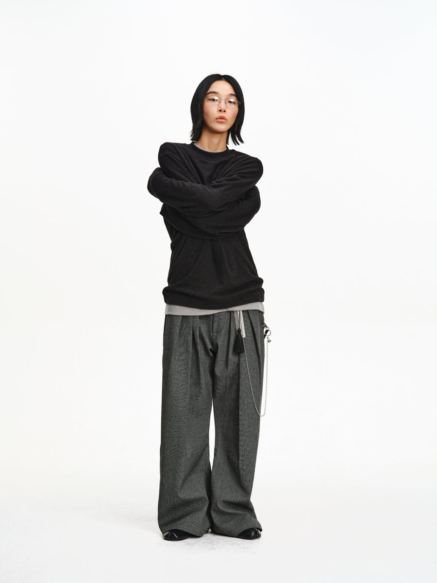Pleated Loose Casual Pants
