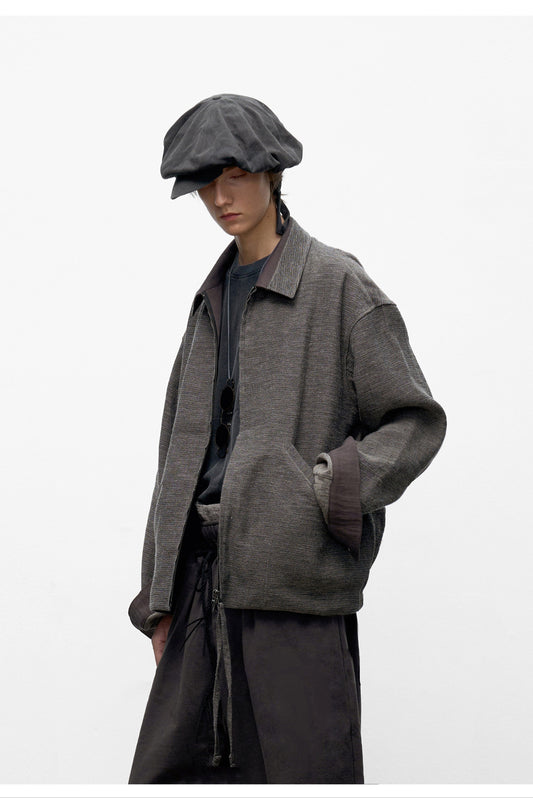 Pre-dyed Zipper Jacket