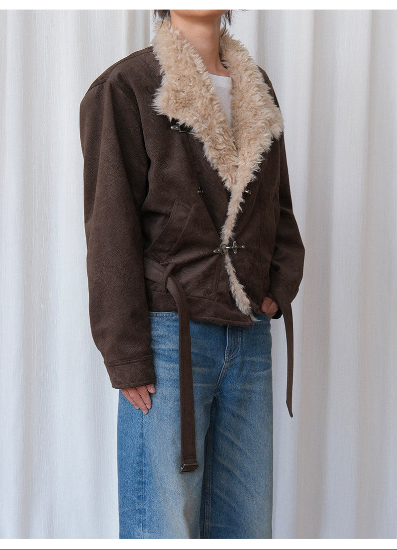 Eco-Friendly Cowhide Suede Jacket