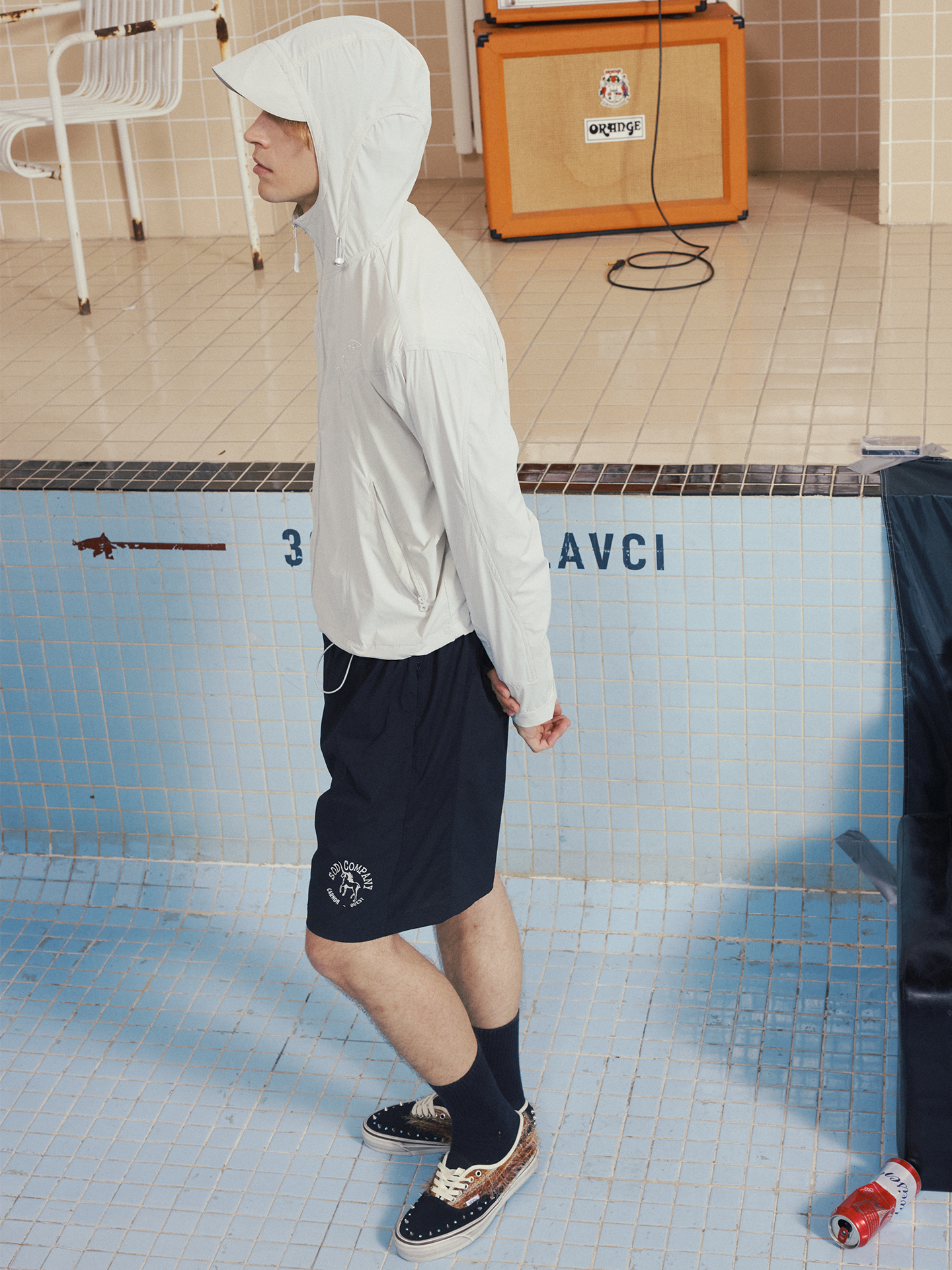 Sports Shorts with Embroidered Badges