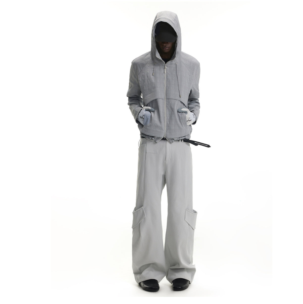 Double-Zip Hooded Jacket