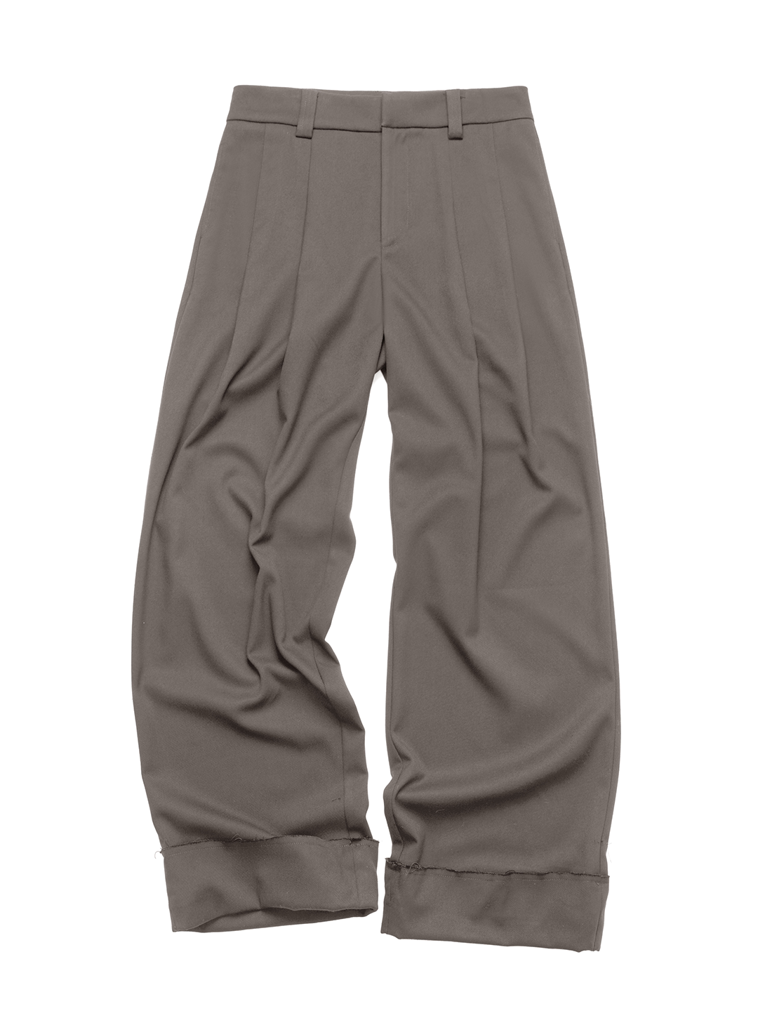 Wool Blend Wide-Leg Pants