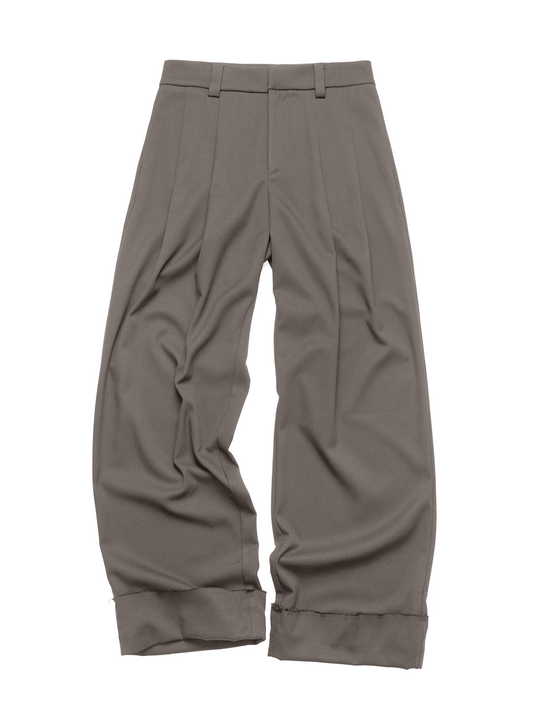 Wool Blend Wide-Leg Pants