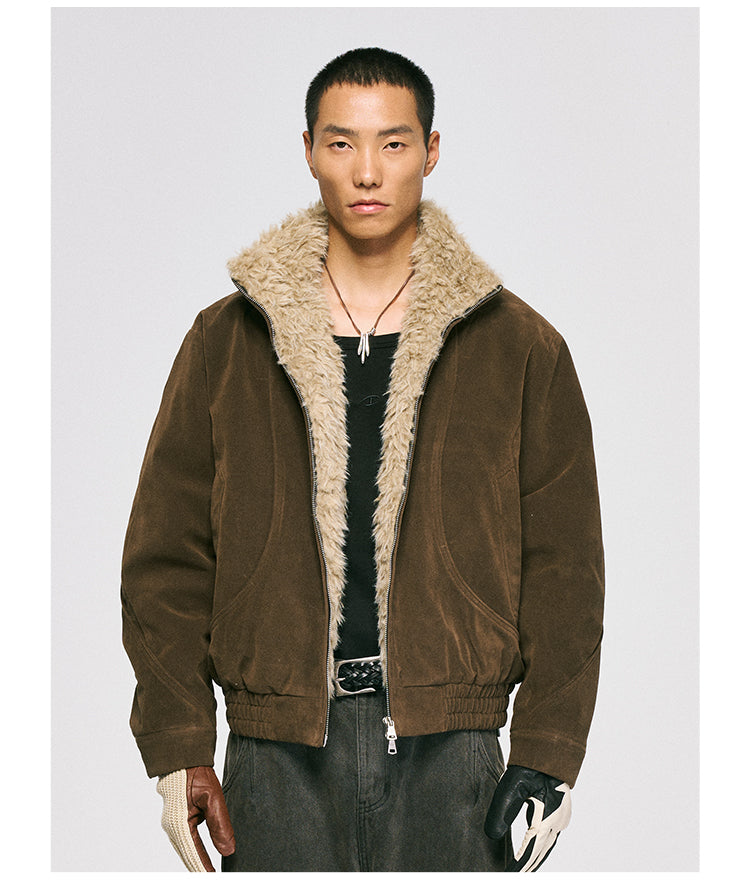 Niche Design Suede Jacket