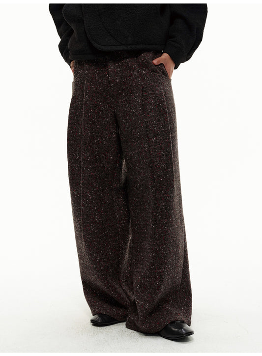 Double-Pleated Casual Pants