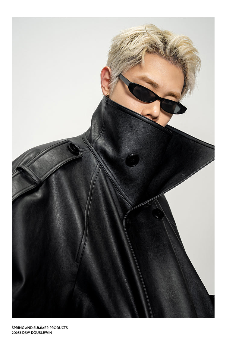 Oversized Stand Collar Jacket