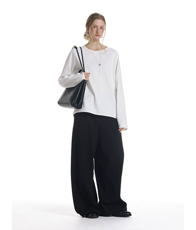 Draping Curve Casual Pants