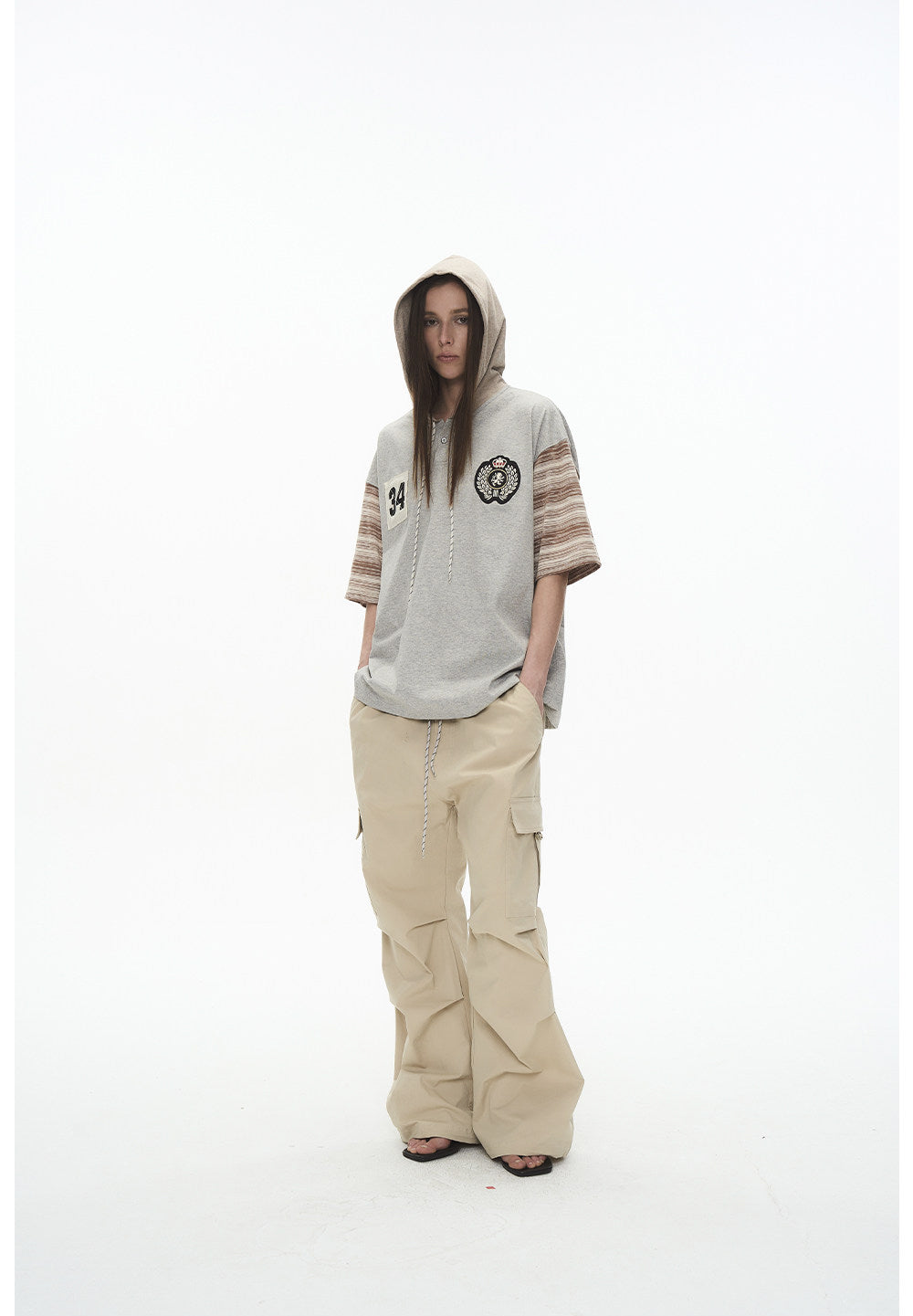 Hooded Embroidered Shirt