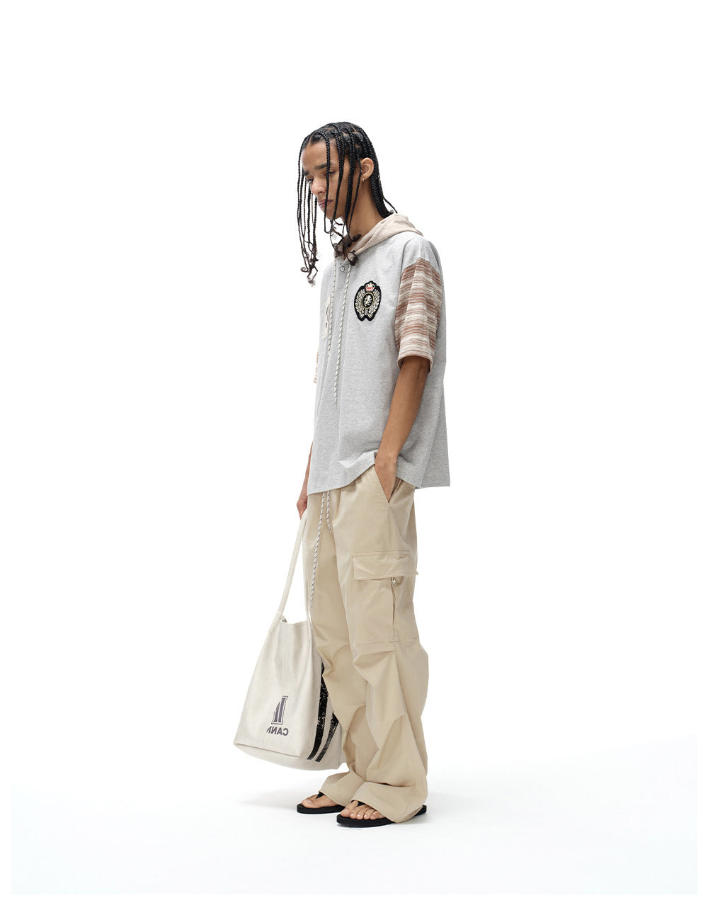 Hooded Embroidered Shirt