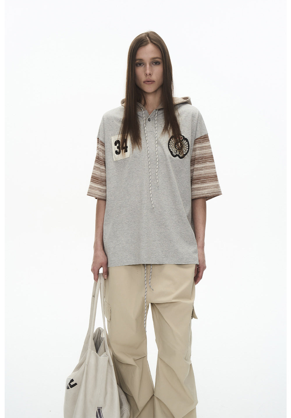 Hooded Embroidered Shirt