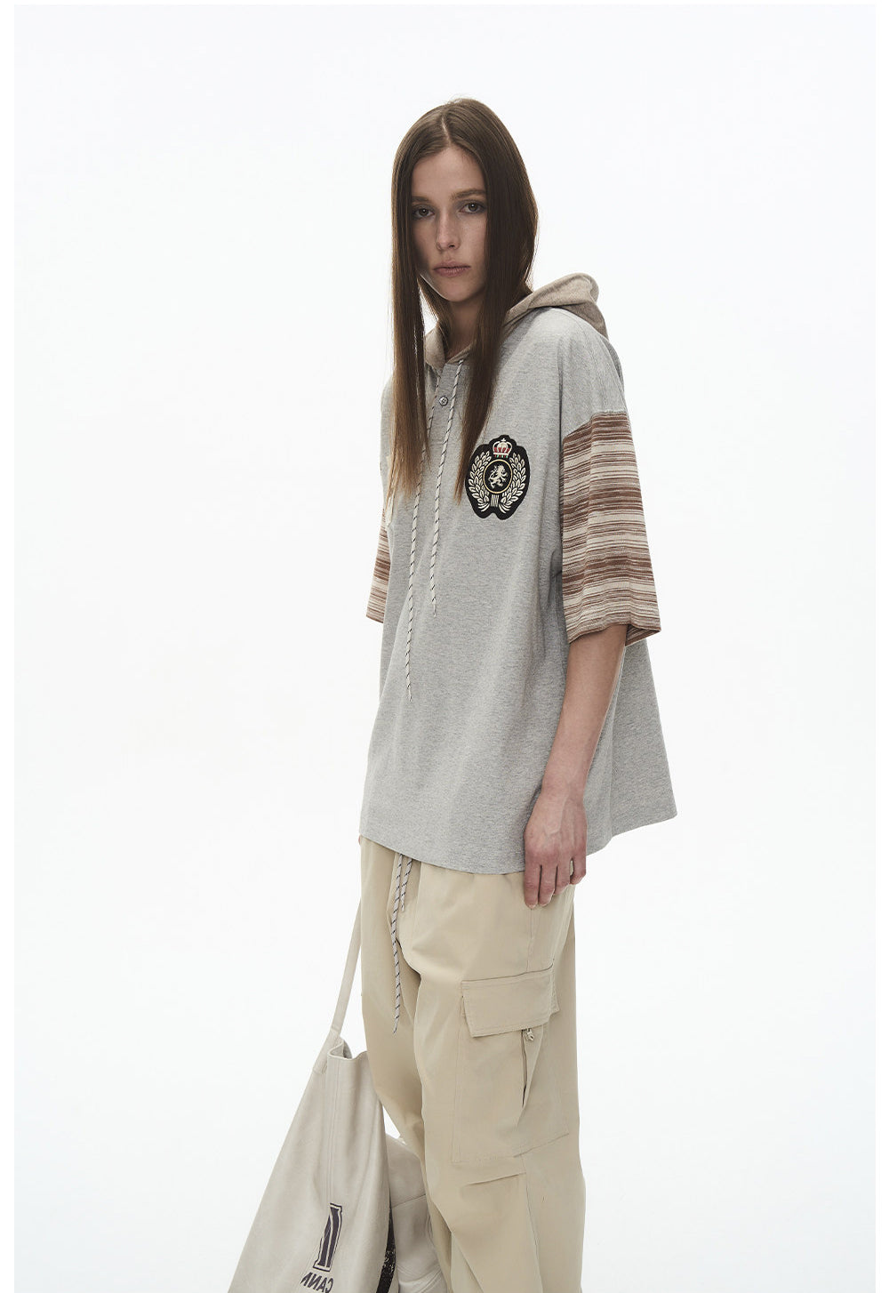 Hooded Embroidered Shirt