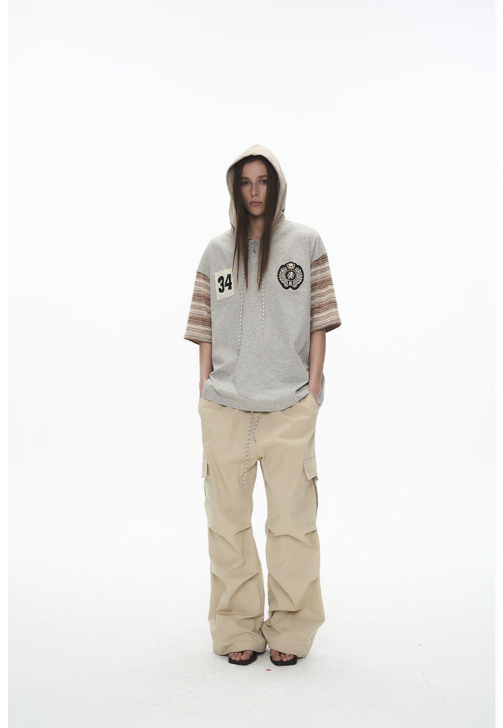 Hooded Embroidered Shirt