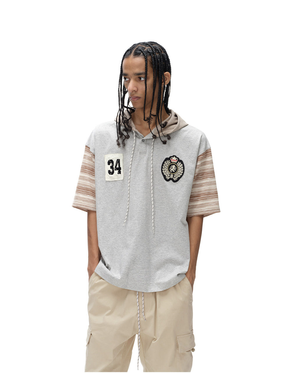 Hooded Embroidered Shirt