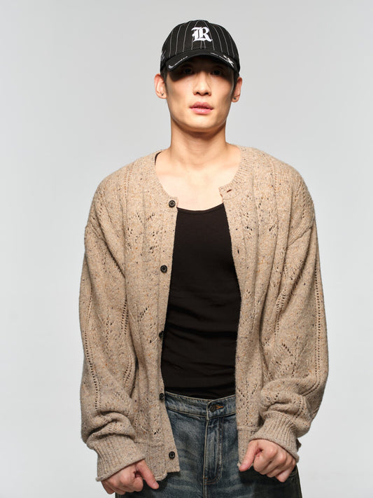 Alpaca Wool Cardigan with Buttons