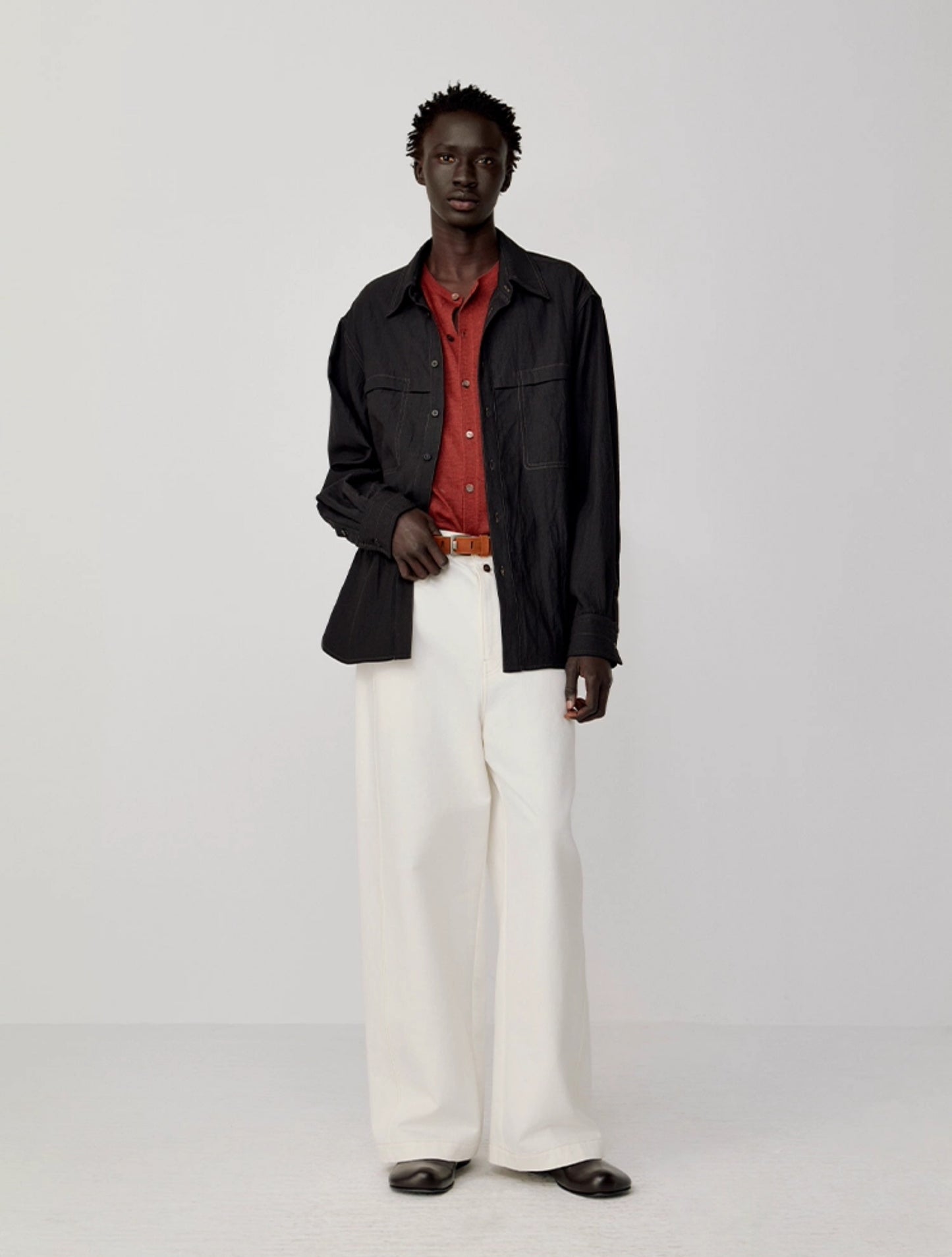 Shirt with patch pockets