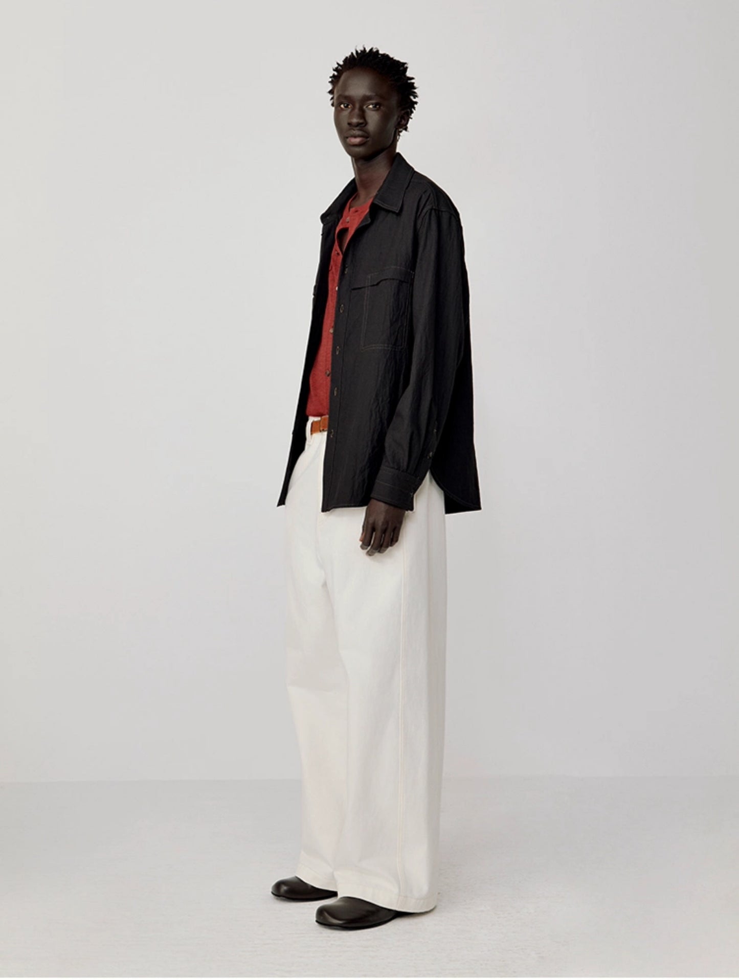 Shirt with patch pockets