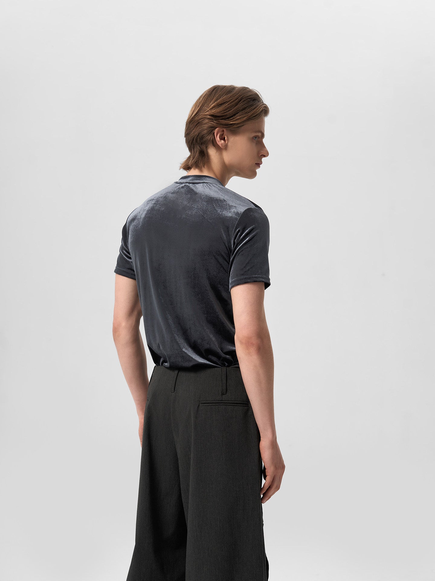 Velvet Mini Turtleneck T-Shirt