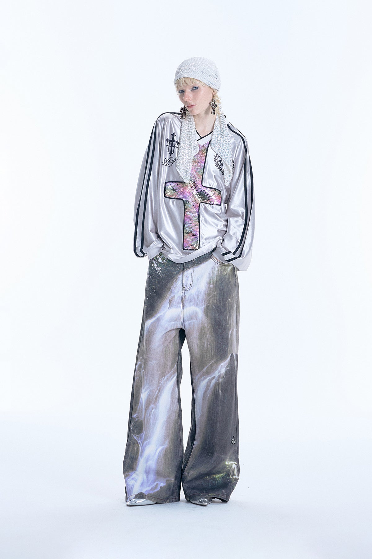 Digital Print Casual Pants