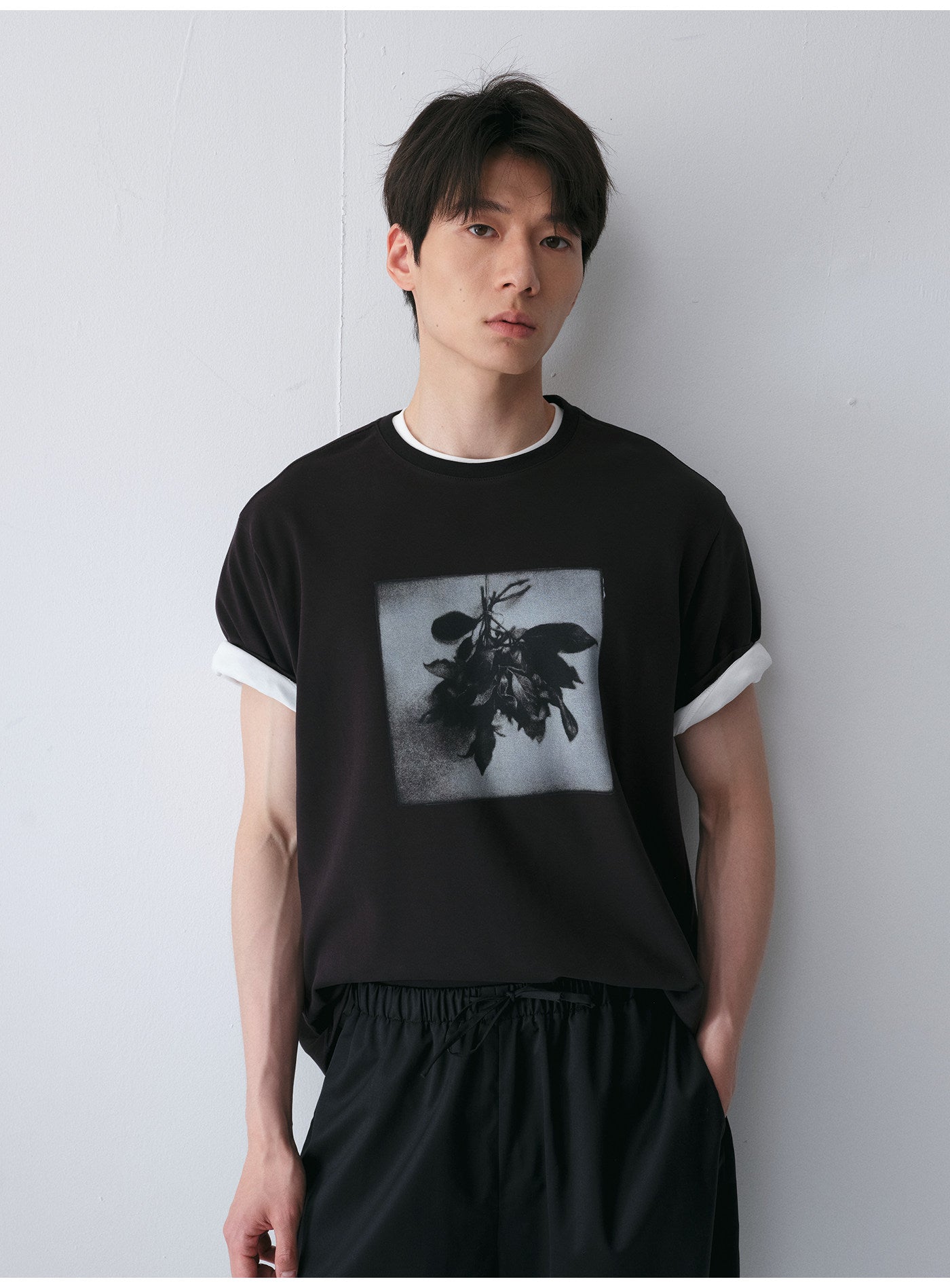 Bouquet Print Crew Neck T-Shirt