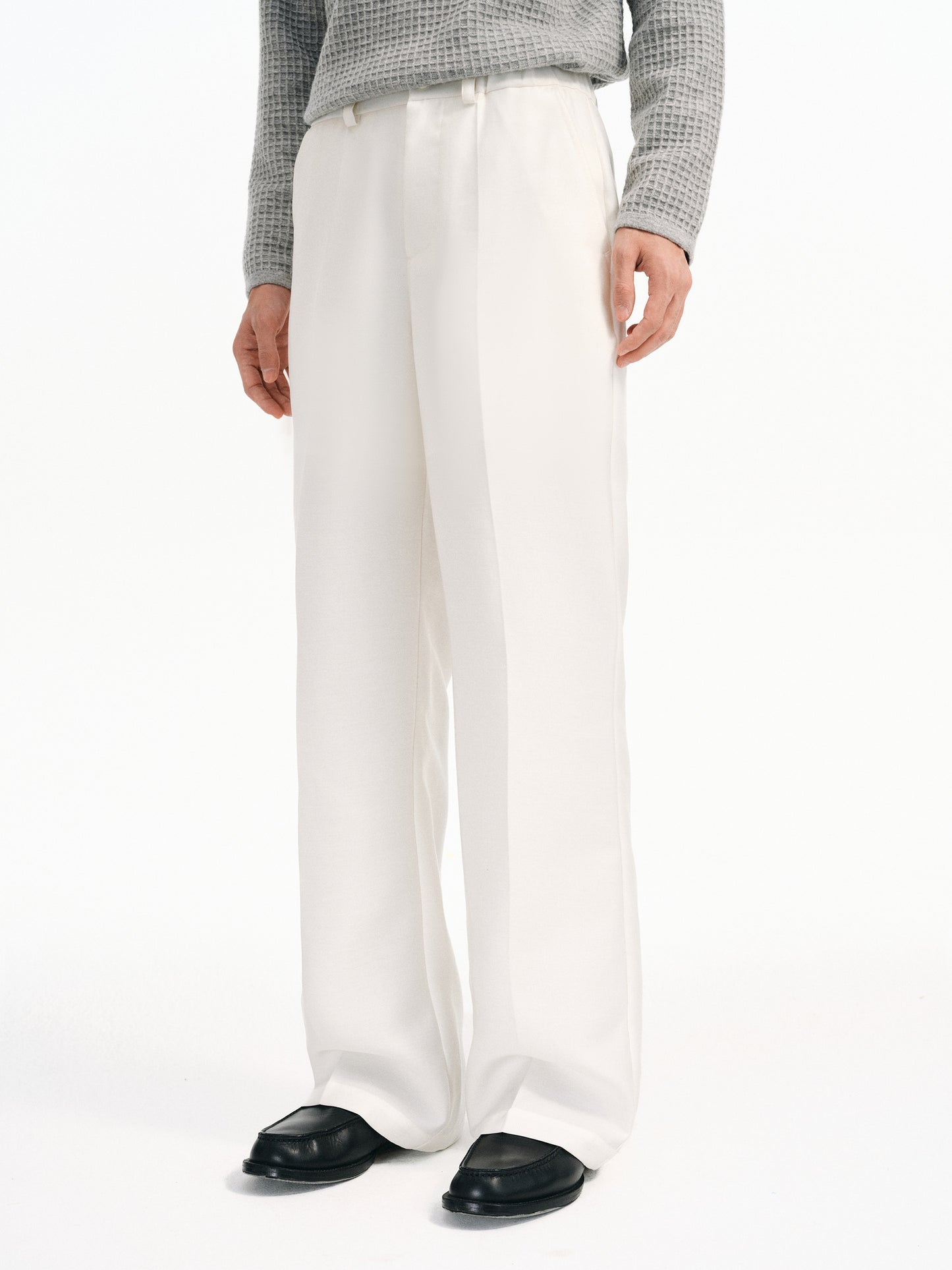 Mid-Rise Straight Leg Pants