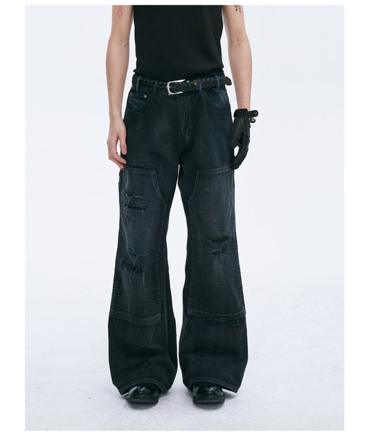 Loose straight pants