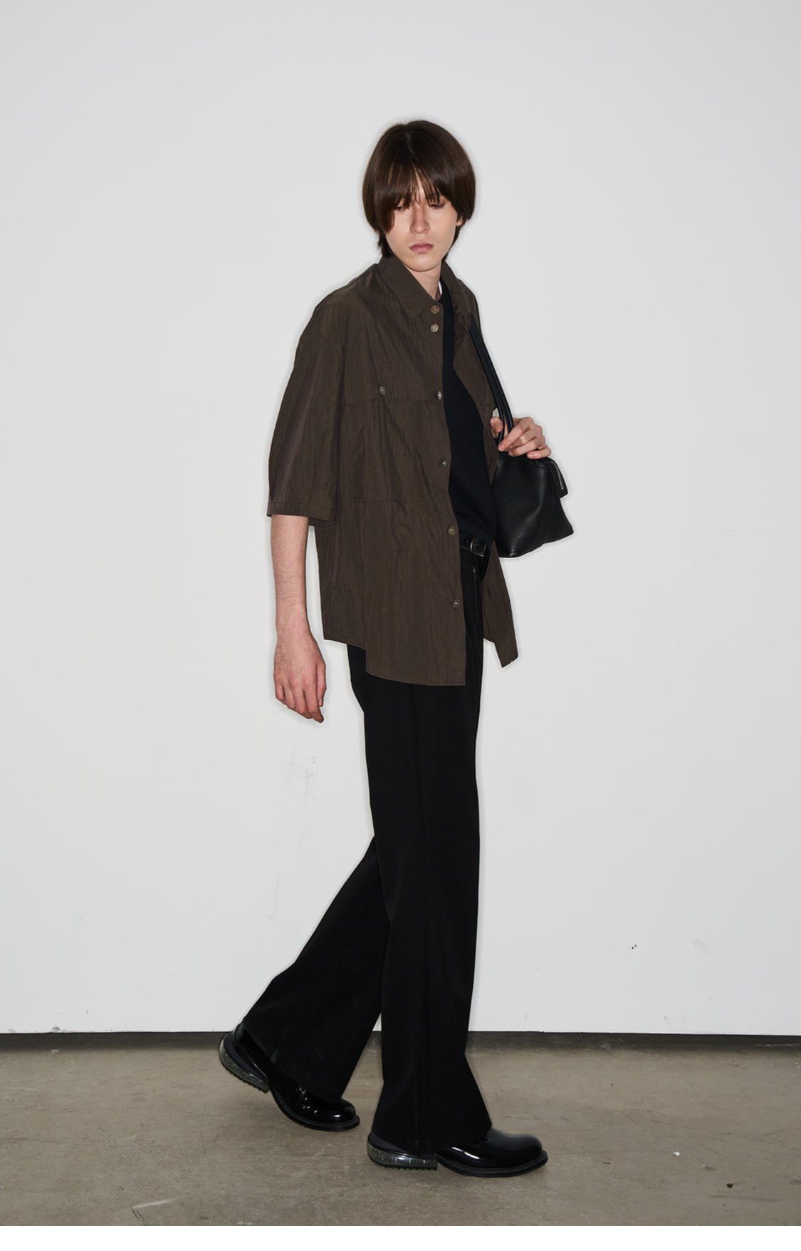 Wrinkled nylon shirt