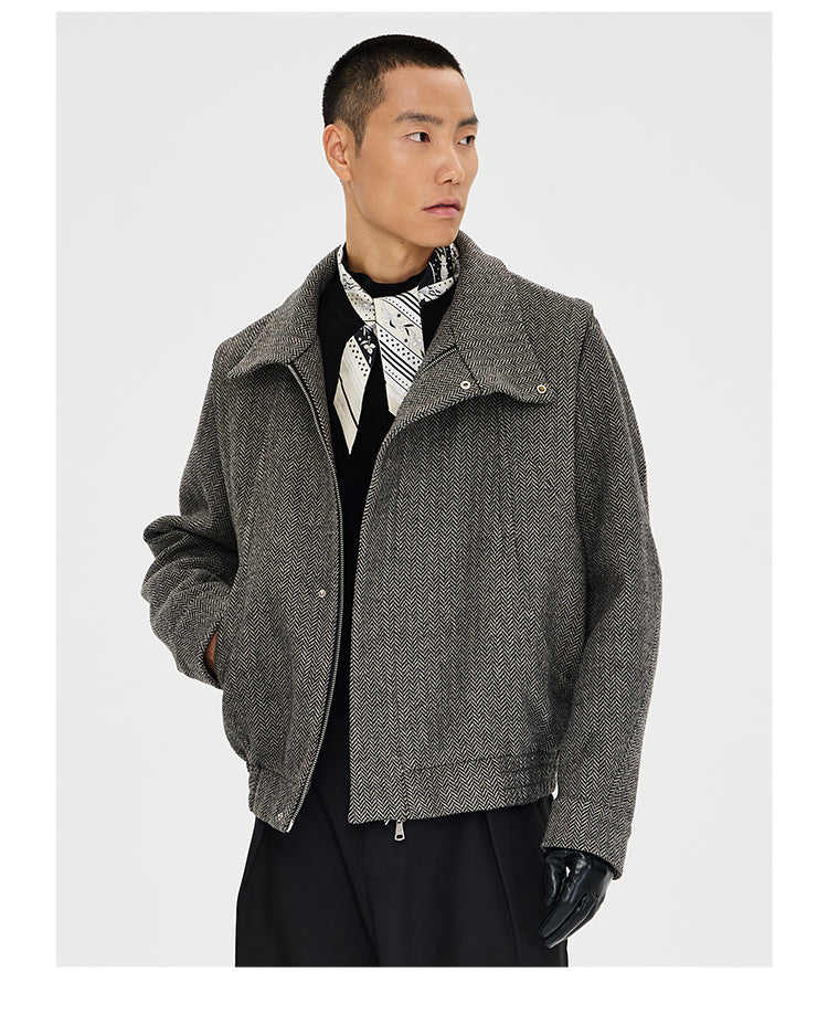 Herringbone Wool Jacket