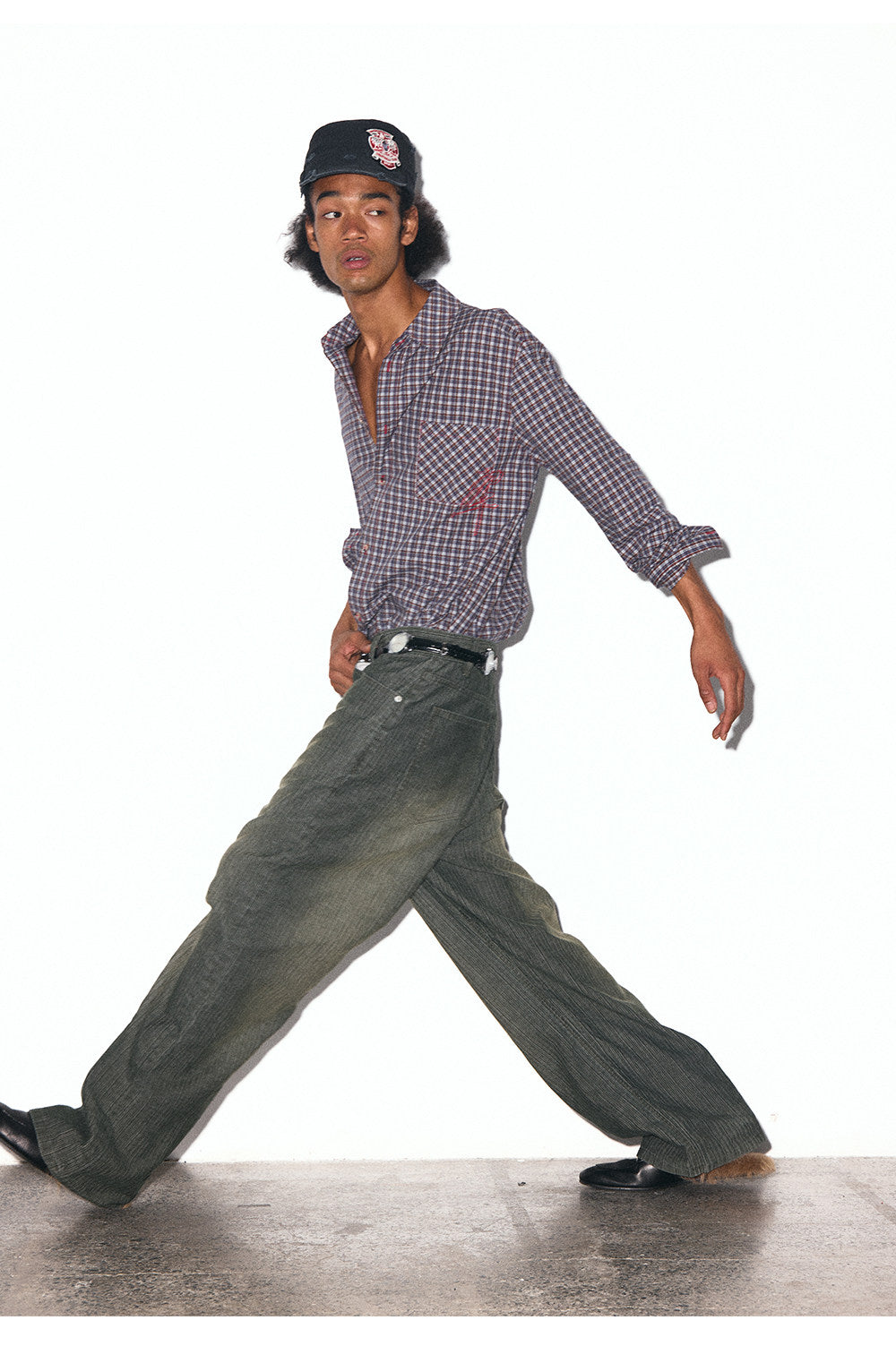 Retro Shirt with Roll-Up Sleeves