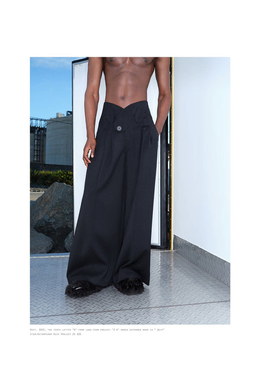 Irregular Waist Loose Casual Pants