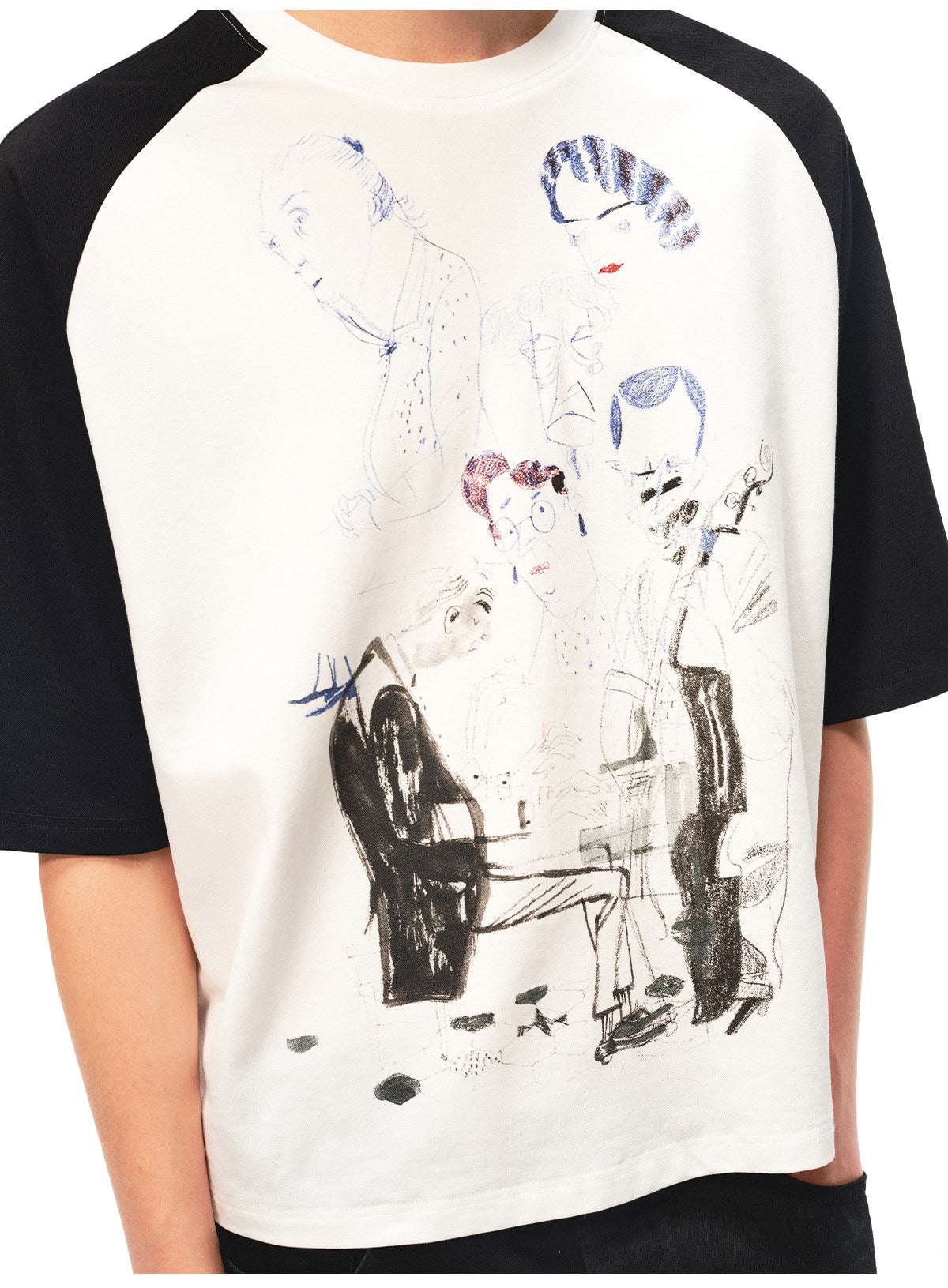 Raglan-Print Quick-Dry T-Shirt