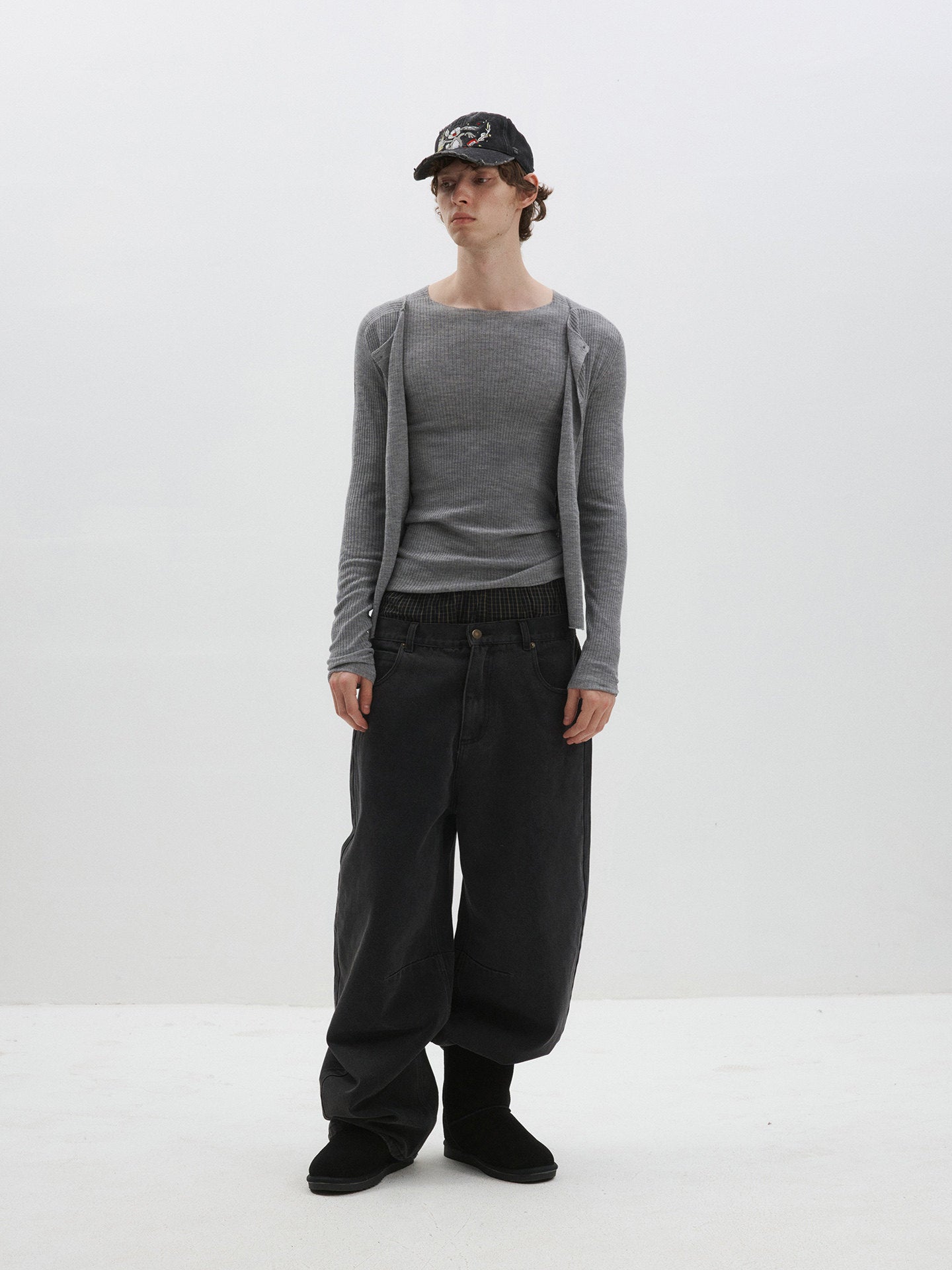Wool Slim-Fit Knit Cardigan