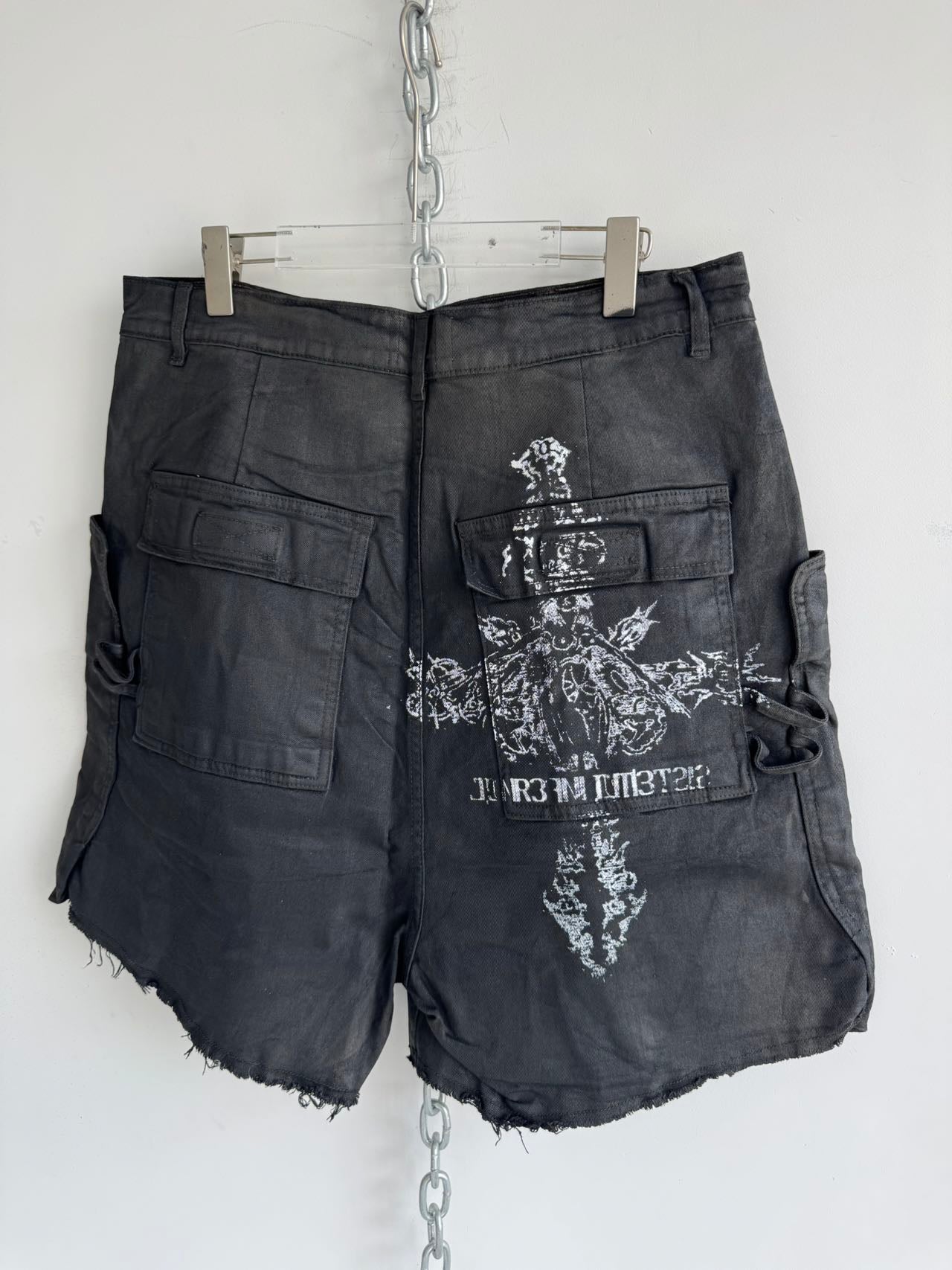 Damaged and waxed shorts
