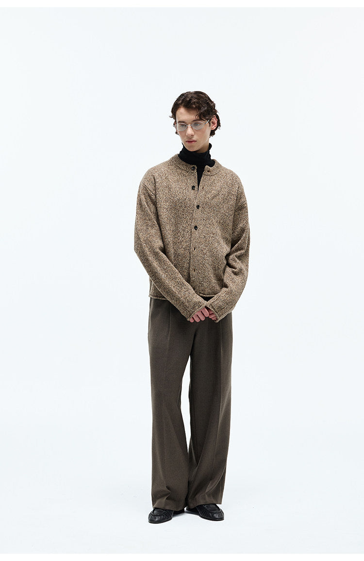 Elastic Waistband Straight Leg Casual Pants