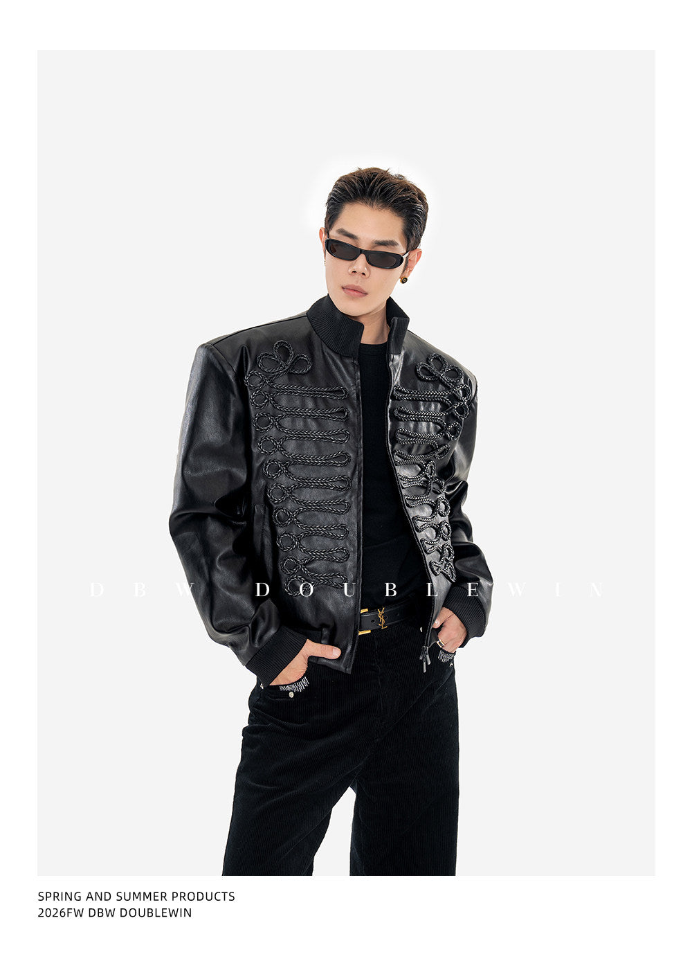 Braided Leather Jacket