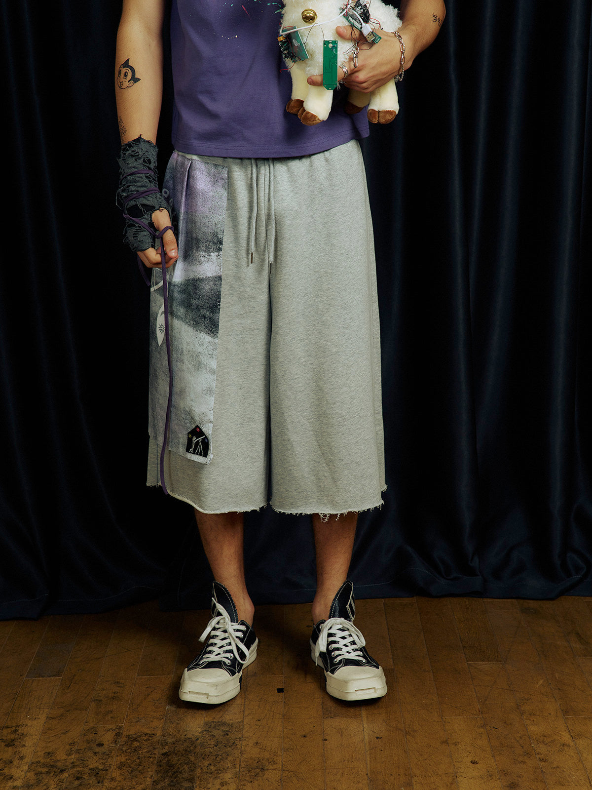 Drawstring Waist Shorts