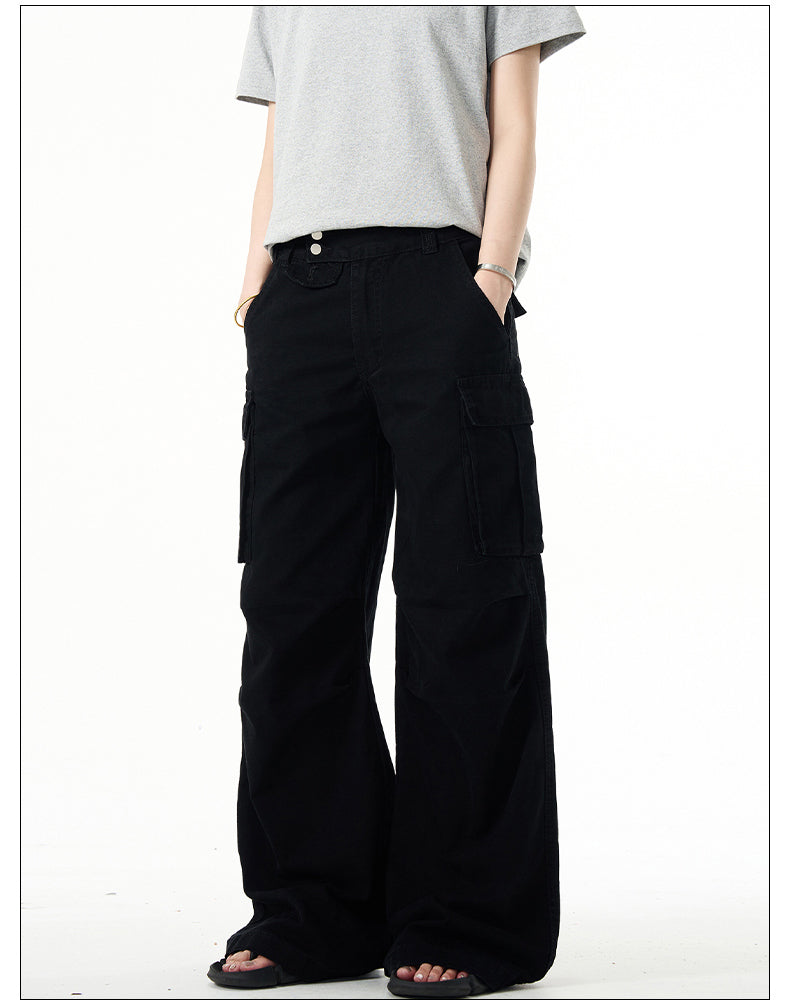 Wide leg casual pants