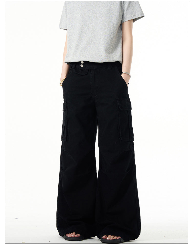 Wide leg casual pants