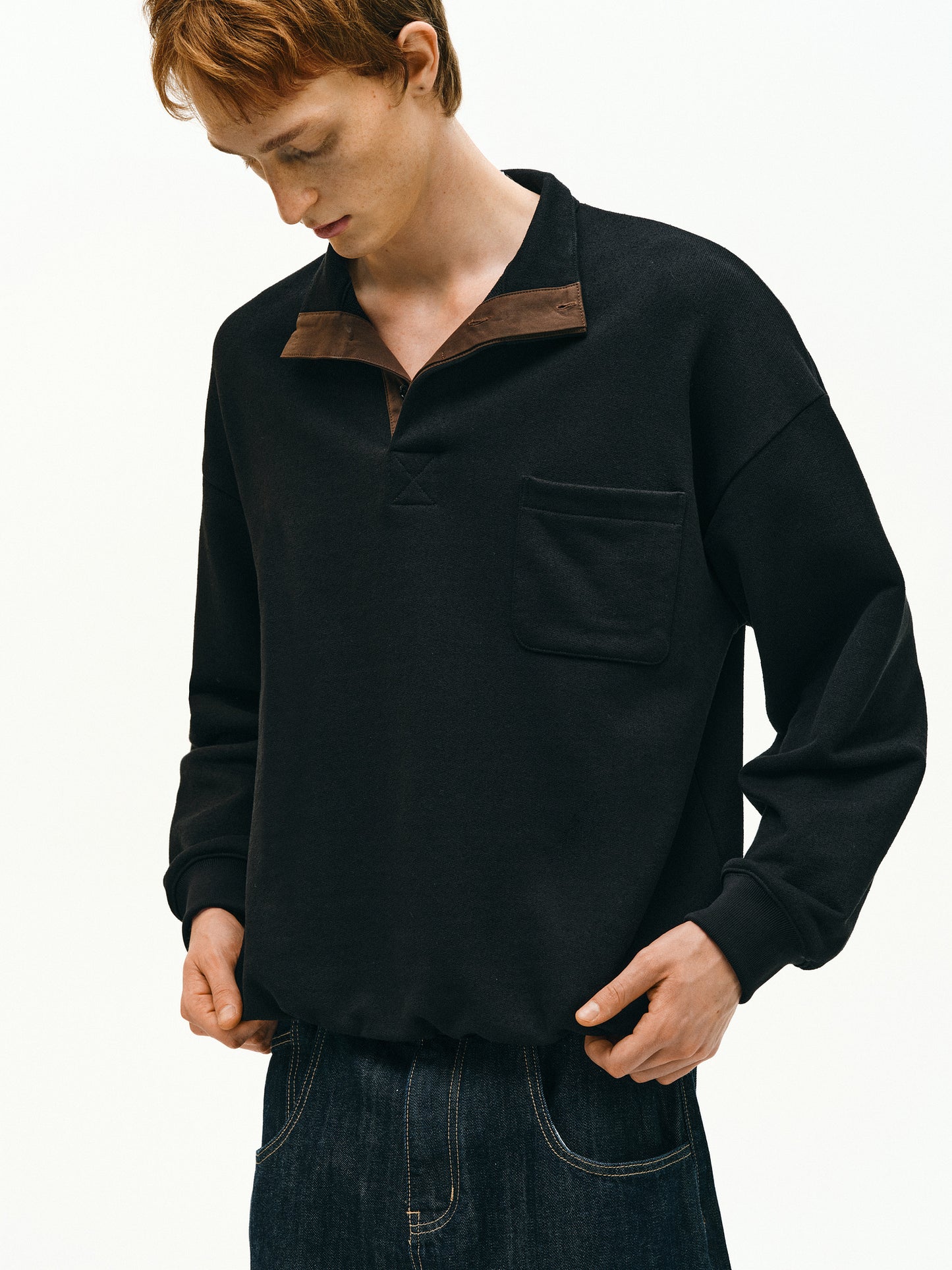 Stand Collar Sweatshirt